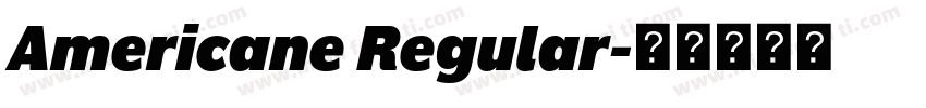 Americane Regular字体转换